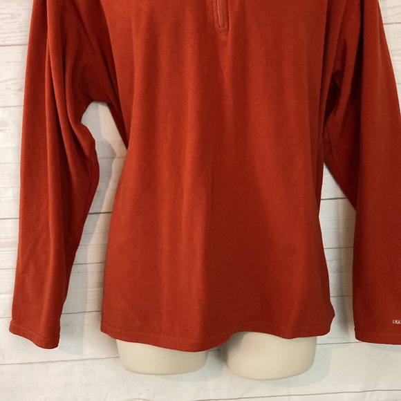 The North Face Mens SZ XL TKA 100 pull over orange 1/4 zip Long Sleeve sweater - Picture 5 of 10